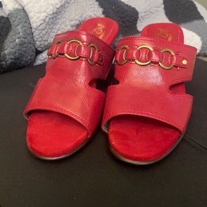 Cute red sandals